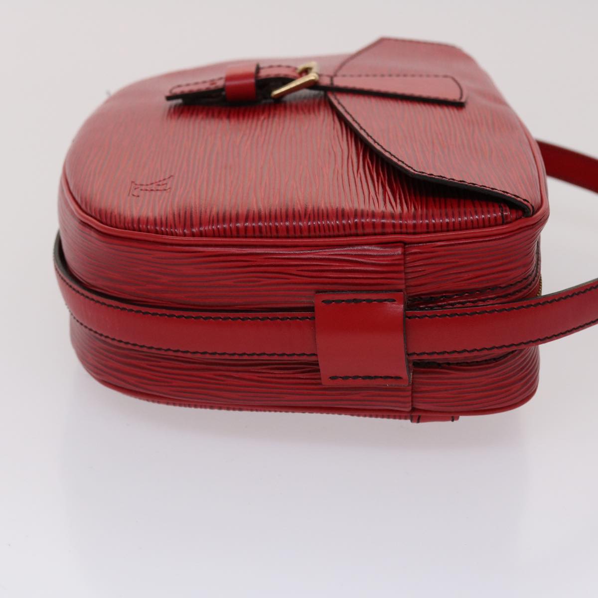 LOUIS VUITTON Epi June Feuille Shoulder Bag Red M52157 LV 46554