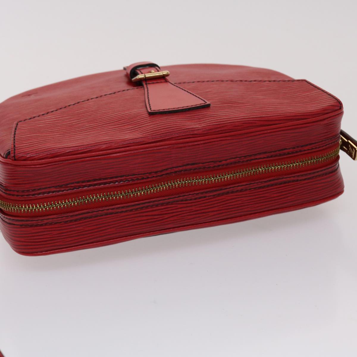 LOUIS VUITTON Epi June Feuille Shoulder Bag Red M52157 LV 46554