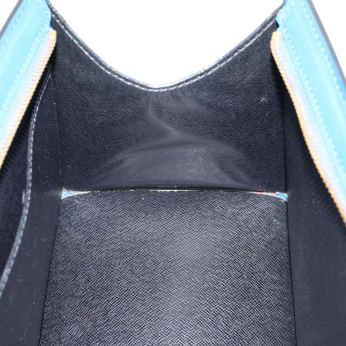 LOUIS VUITTON Epi Sac Triangle Hand Bag Blue M52095 LV 46557