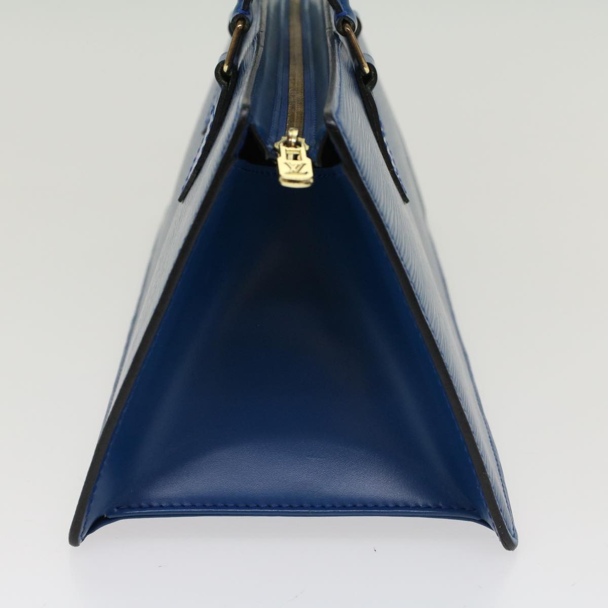 LOUIS VUITTON Epi Sac Triangle Hand Bag Blue M52095 LV 46557