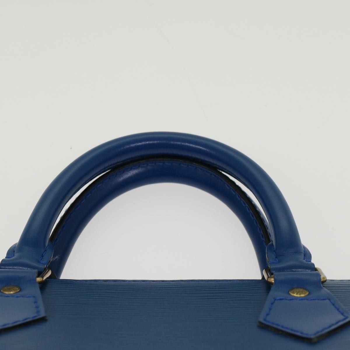 LOUIS VUITTON Epi Sac Triangle Hand Bag Blue M52095 LV 46557