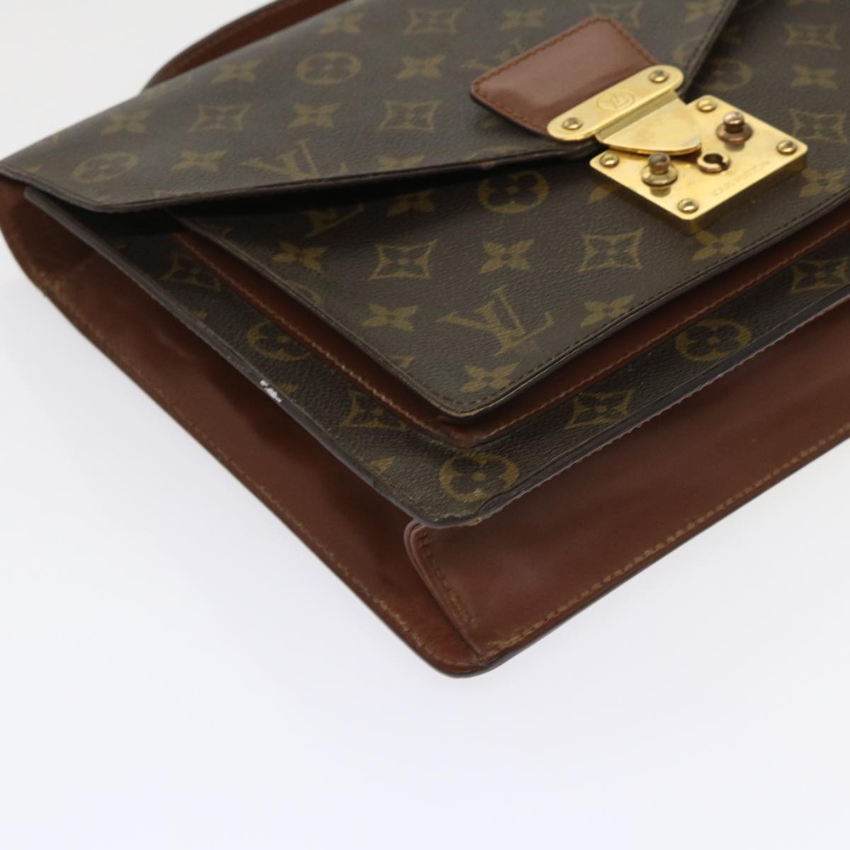LOUIS VUITTON Monogram Monceau Hand Bag 2way M51185 LV 46570