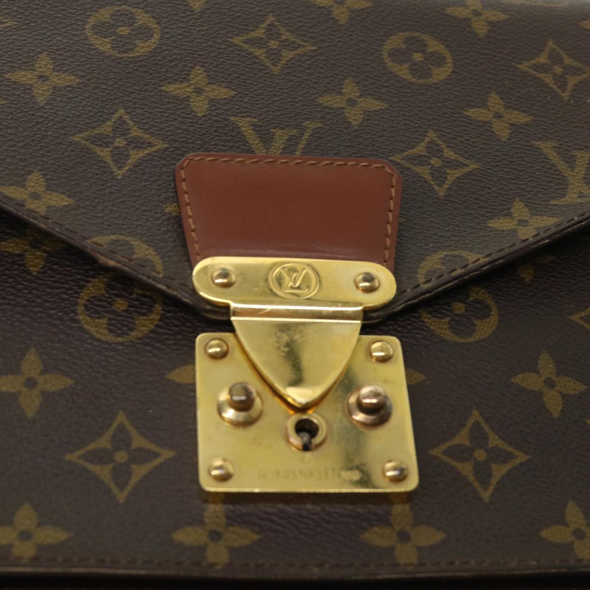 LOUIS VUITTON Monogram Monceau Hand Bag 2way M51185 LV 46570