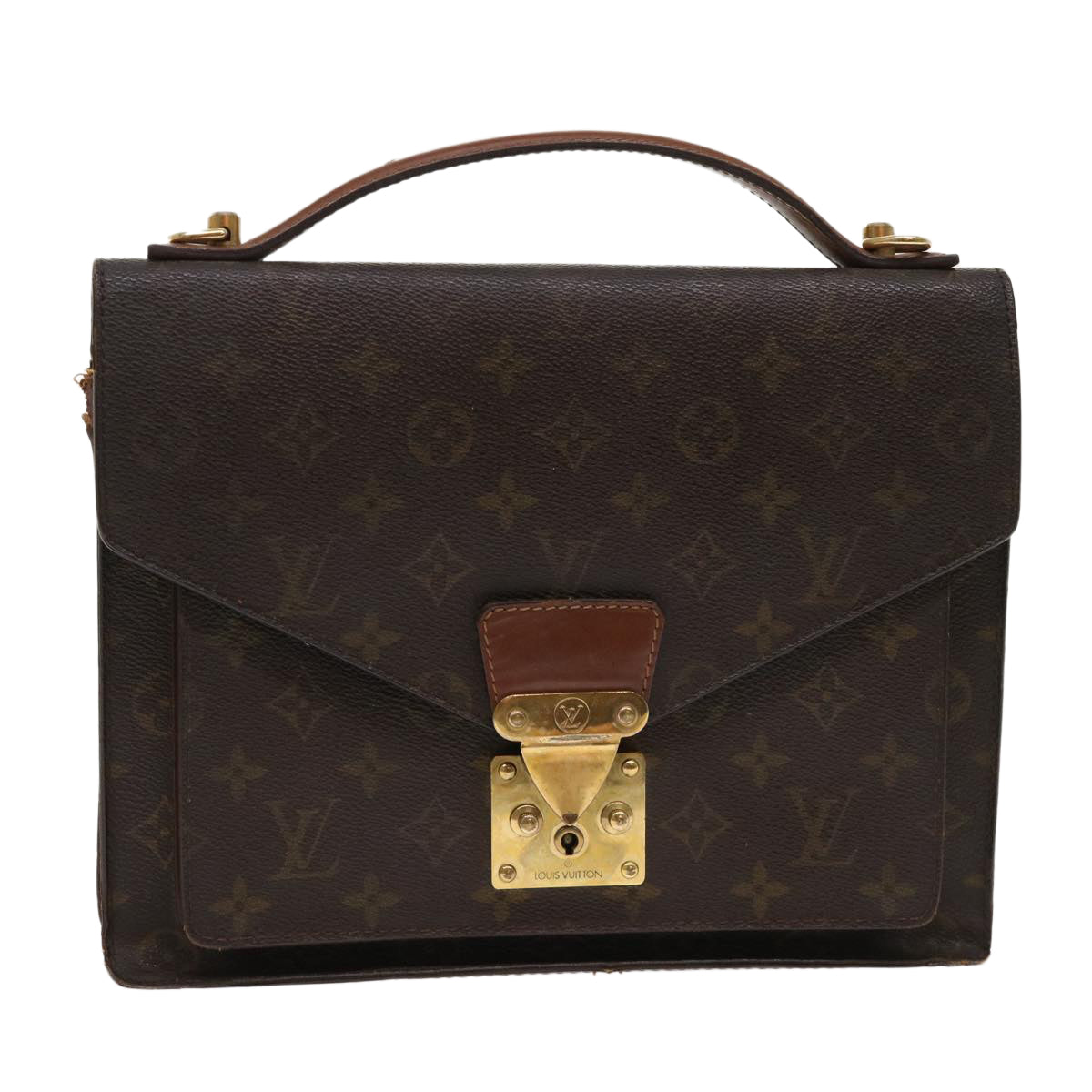 LOUIS VUITTON Monogram Monceau Hand Bag M51185 LV 46572