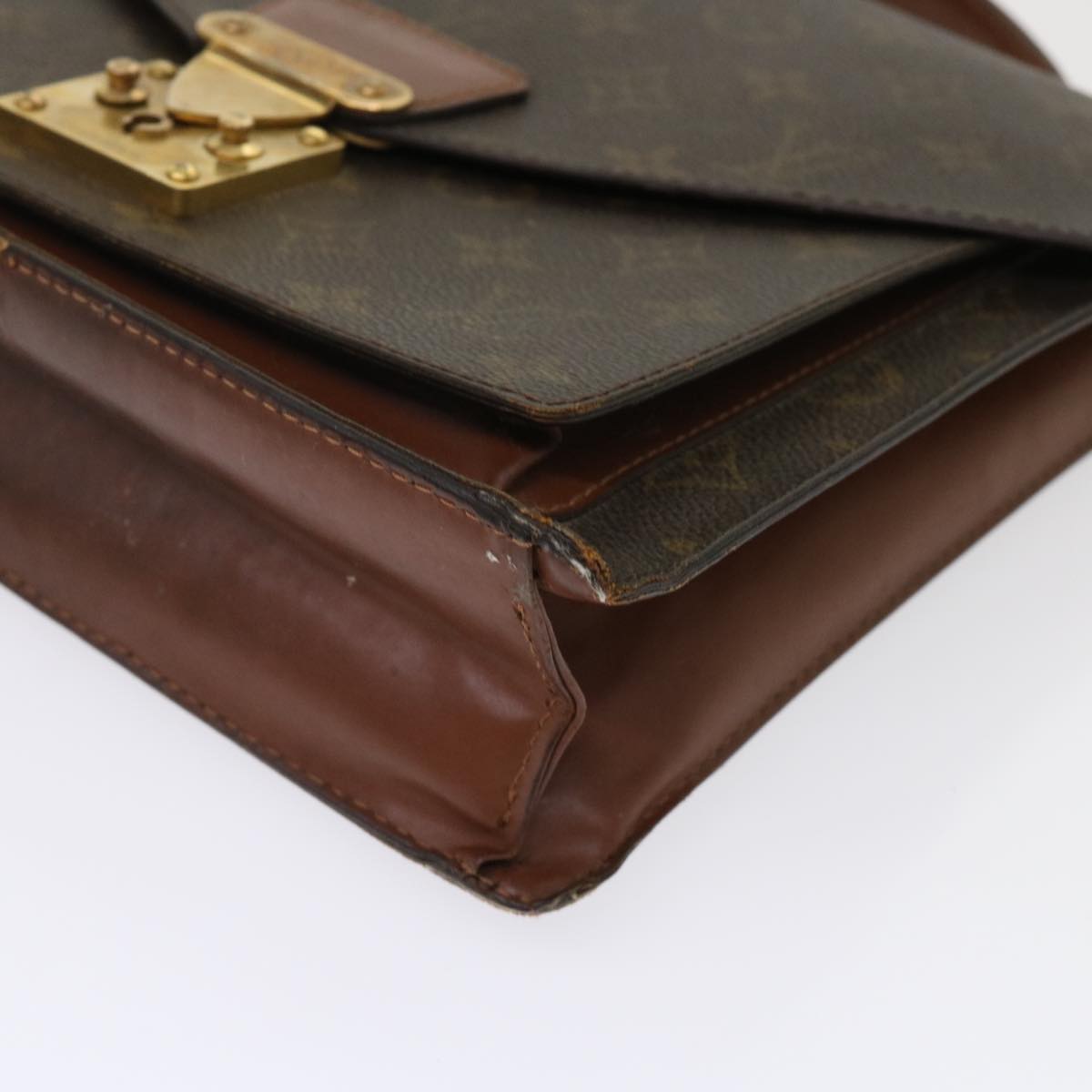 LOUIS VUITTON Monogram Monceau Hand Bag M51185 LV 46572