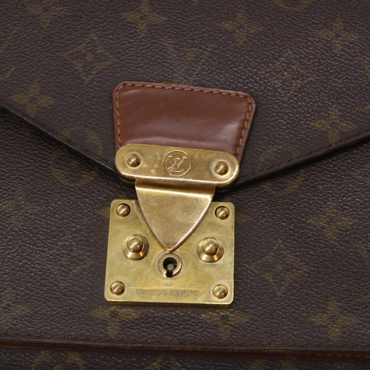 LOUIS VUITTON Monogram Monceau Hand Bag M51185 LV 46572