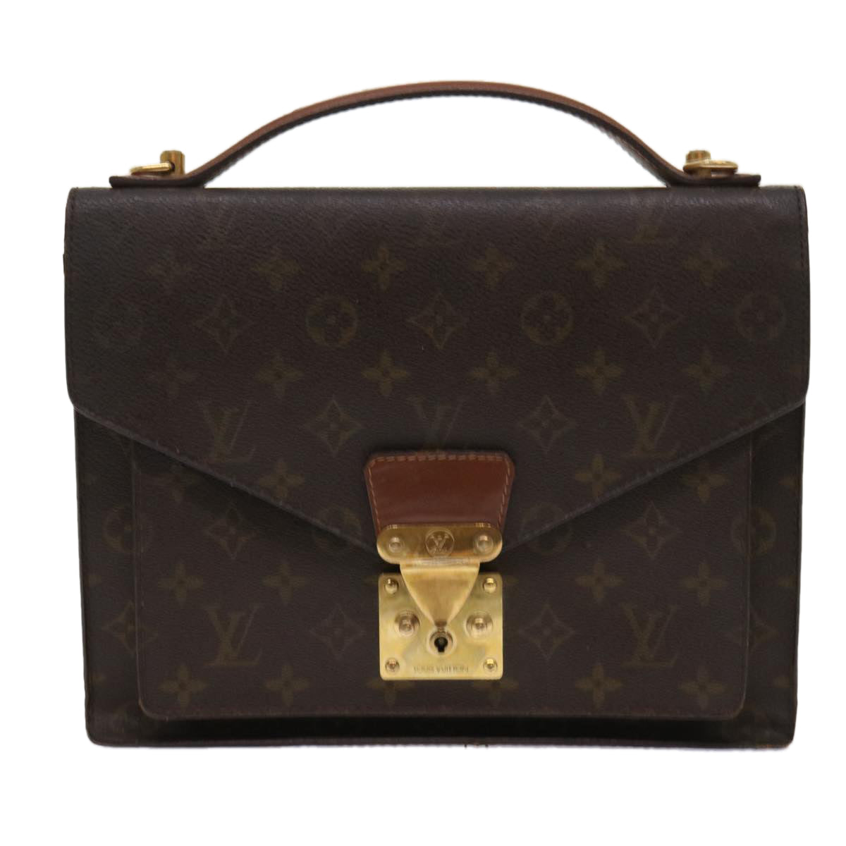 LOUIS VUITTON Monogram Monceau Hand Bag M51185 LV 46572