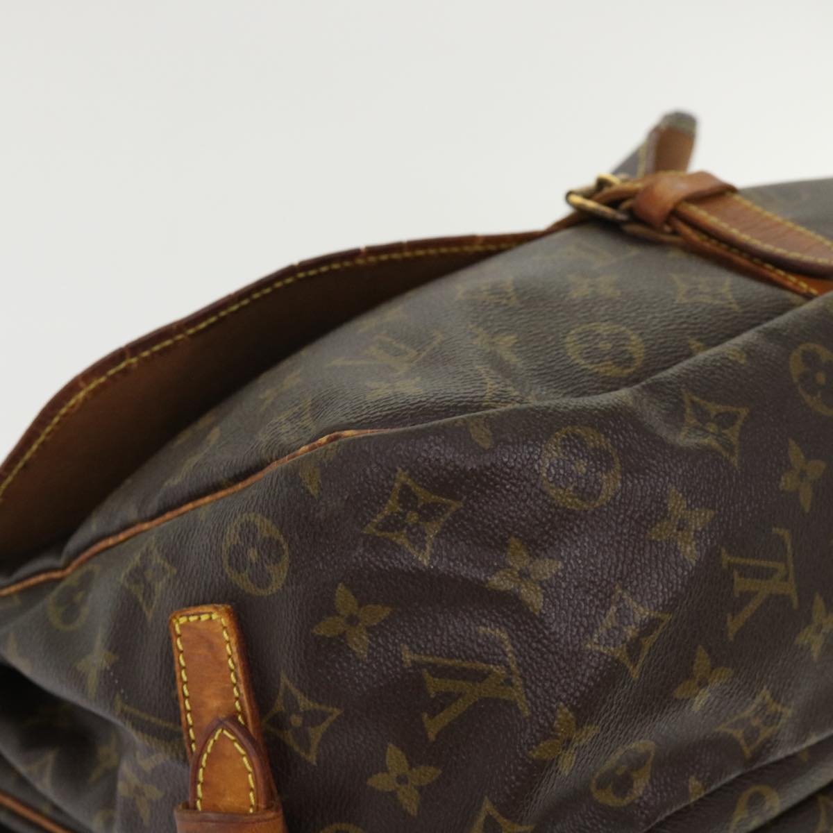 LOUIS VUITTON Monogram Saumur 35 Shoulder Bag M42254 LV 46574
