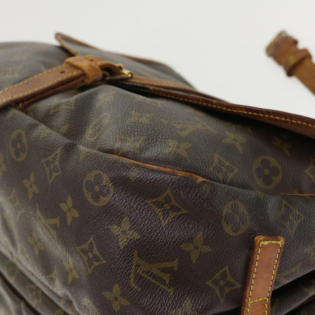 LOUIS VUITTON Monogram Saumur 35 Shoulder Bag M42254 LV 46574