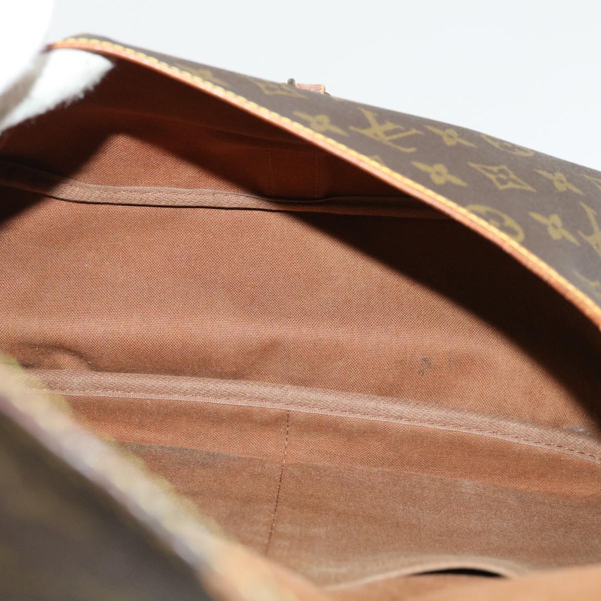 LOUIS VUITTON Monogram Saumur 35 Shoulder Bag M42254 LV 46574