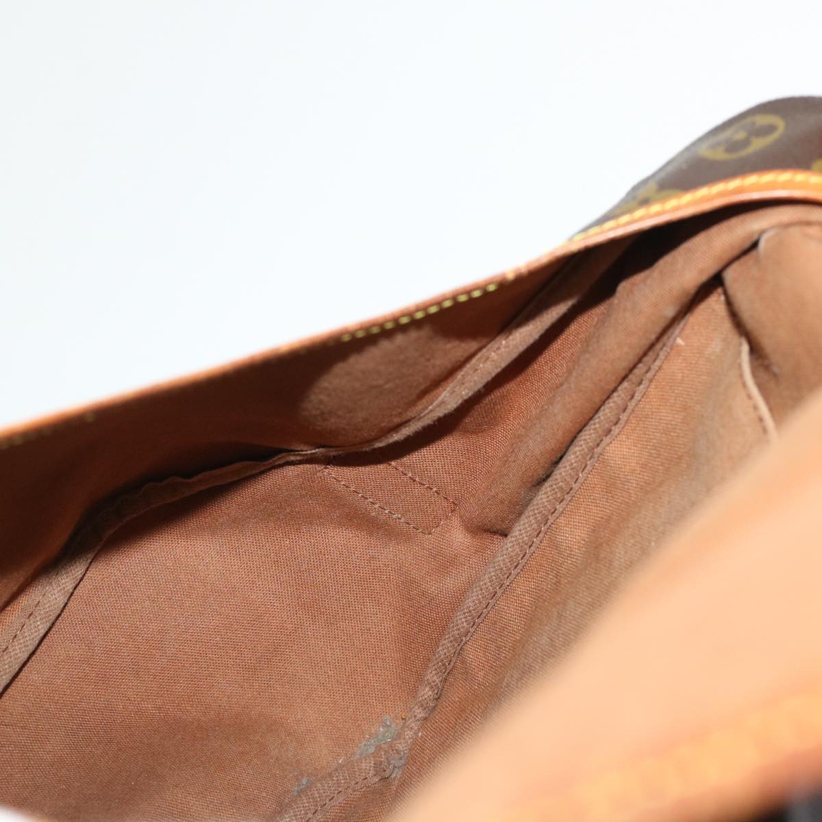 LOUIS VUITTON Monogram Saumur 35 Shoulder Bag M42254 LV 46574