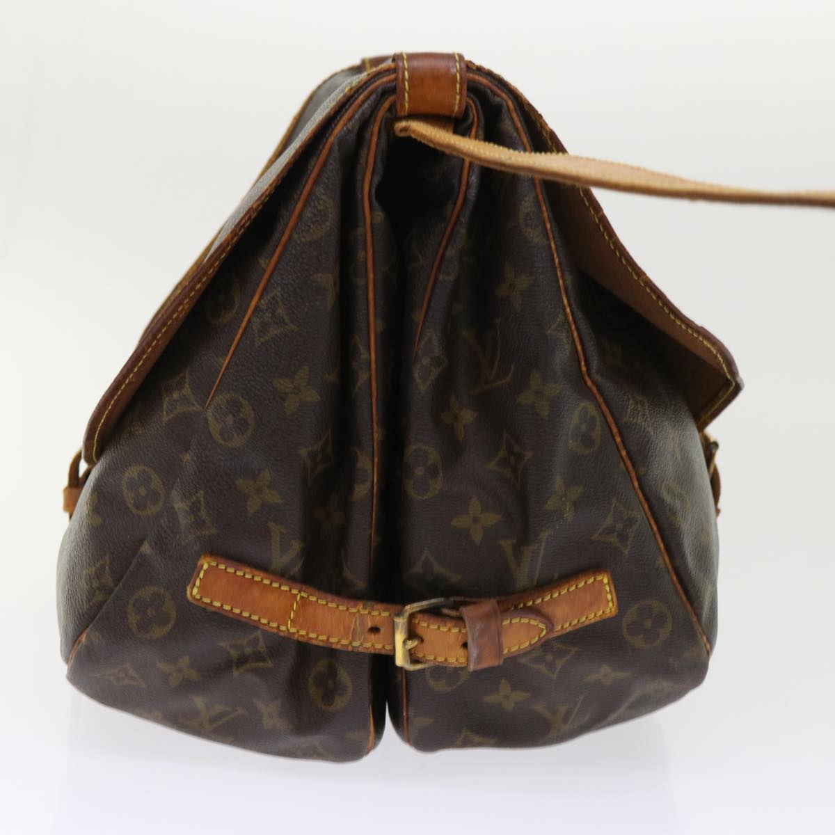 LOUIS VUITTON Monogram Saumur 35 Shoulder Bag M42254 LV 46574