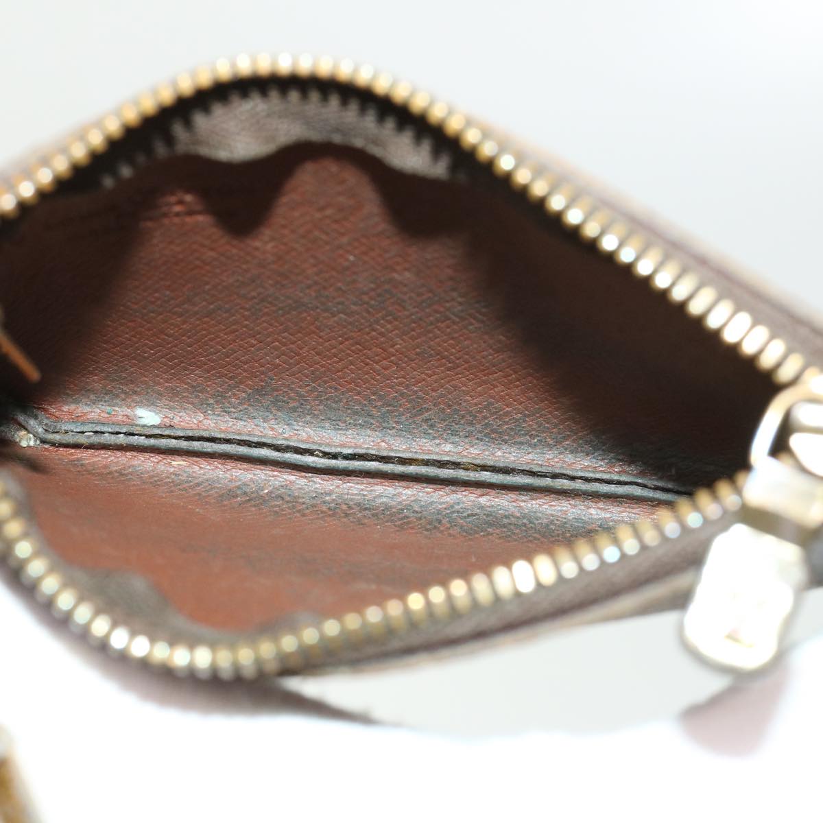 LOUIS VUITTON Monogram Pochette Cles Coin Purse M62650 LV 46586