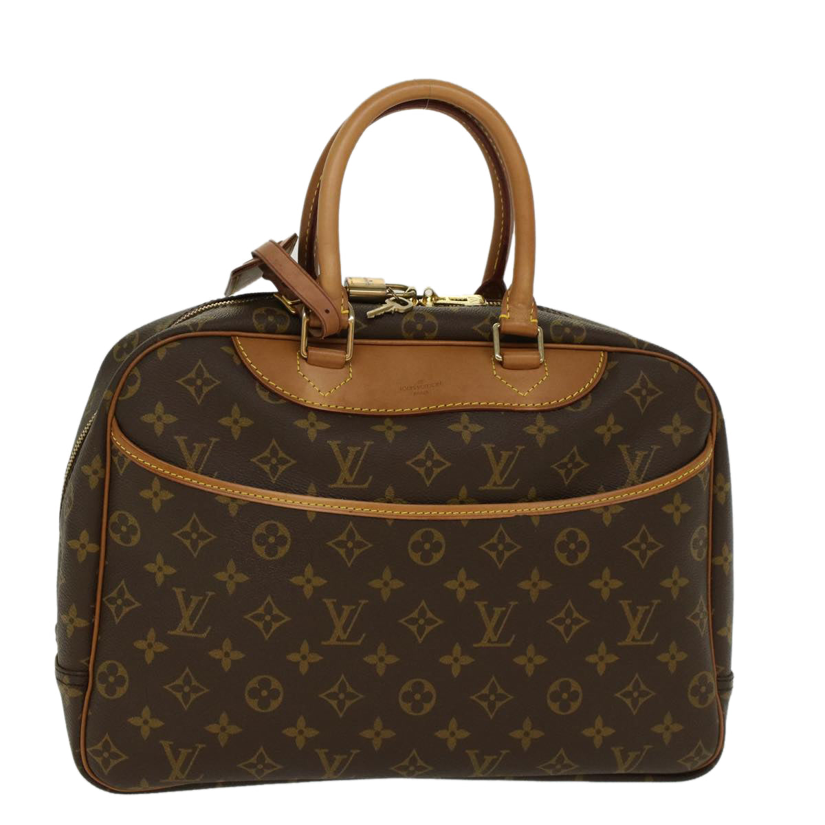 LOUIS VUITTON Monogram Deauville Hand Bag M47270 LV 46589