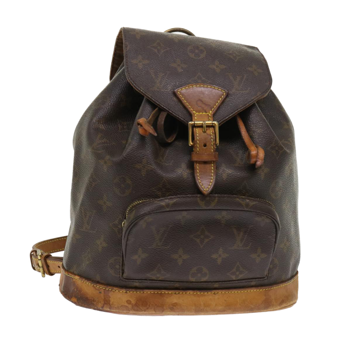 LOUIS VUITTON Monogram Montsouris MM Backpack M51136 LV 46594