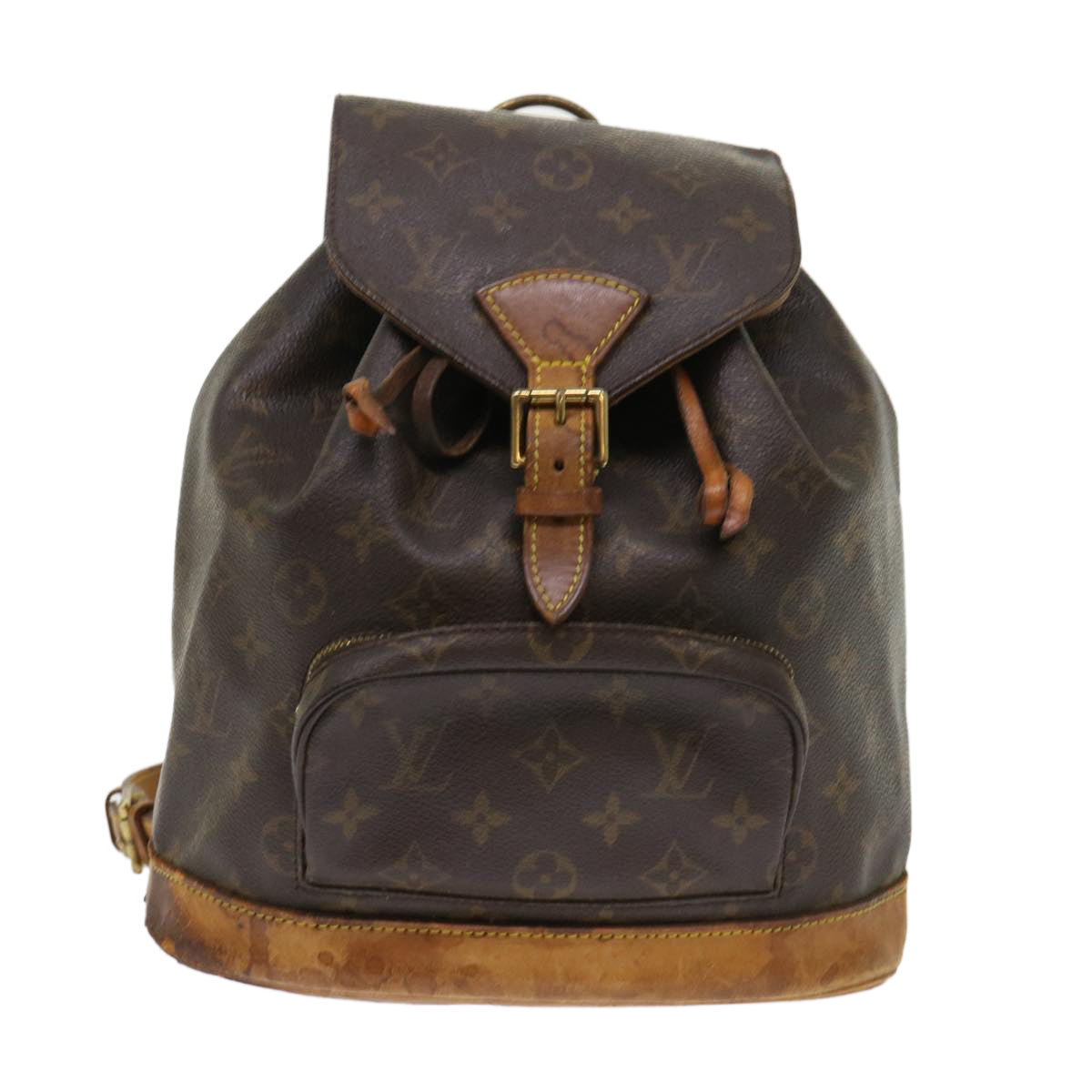 LOUIS VUITTON Monogram Montsouris MM Backpack M51136 LV 46594