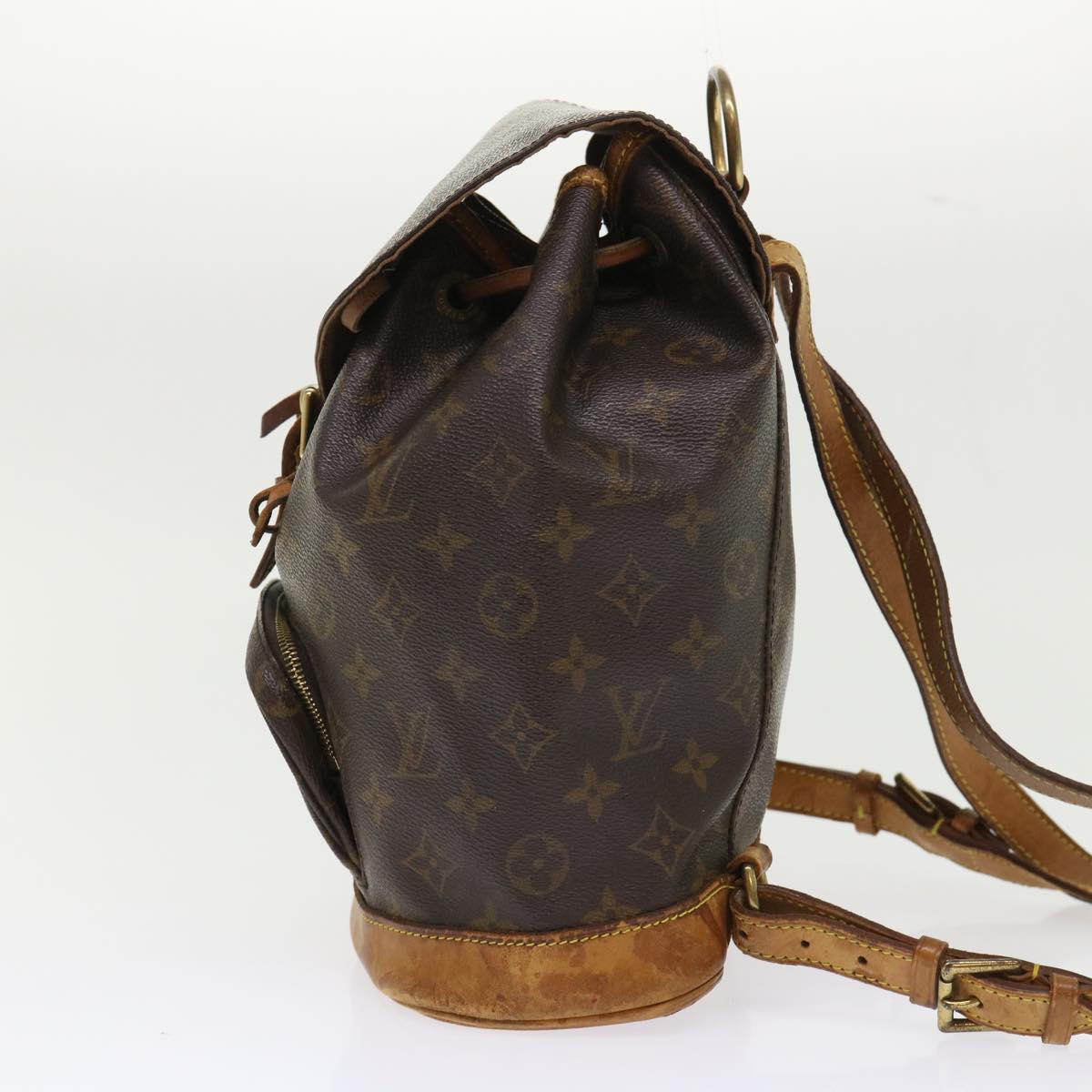 LOUIS VUITTON Monogram Montsouris MM Backpack M51136 LV 46594