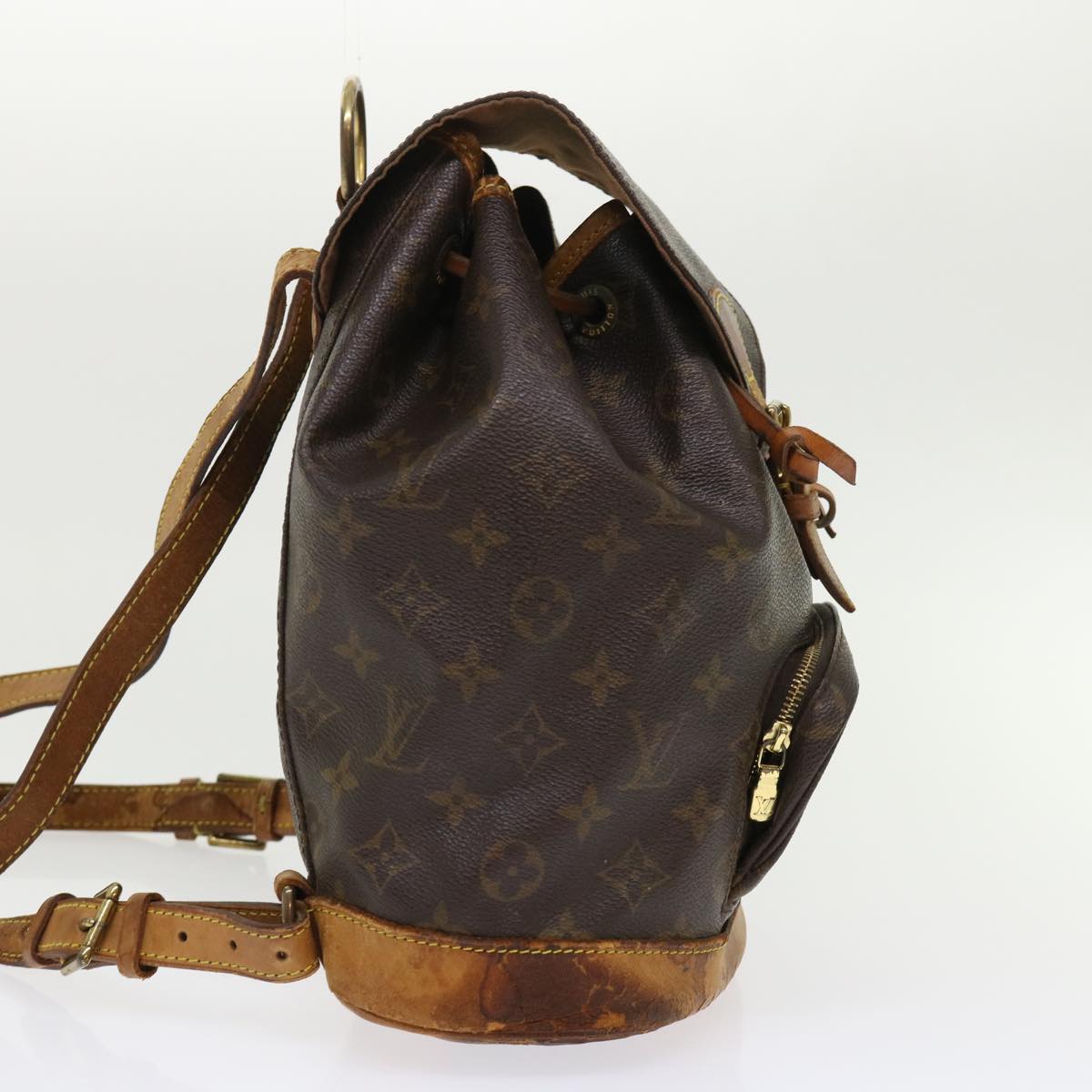 LOUIS VUITTON Monogram Montsouris MM Backpack M51136 LV 46594