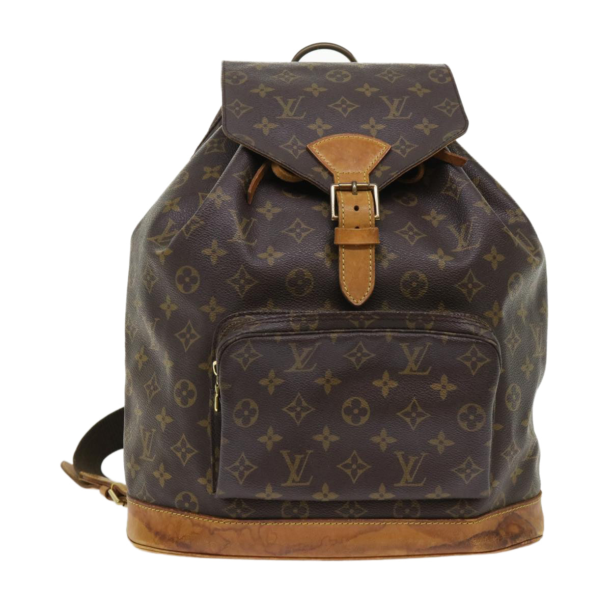 LOUIS VUITTON Monogram Montsouris GM Backpack M51135 LV 46595