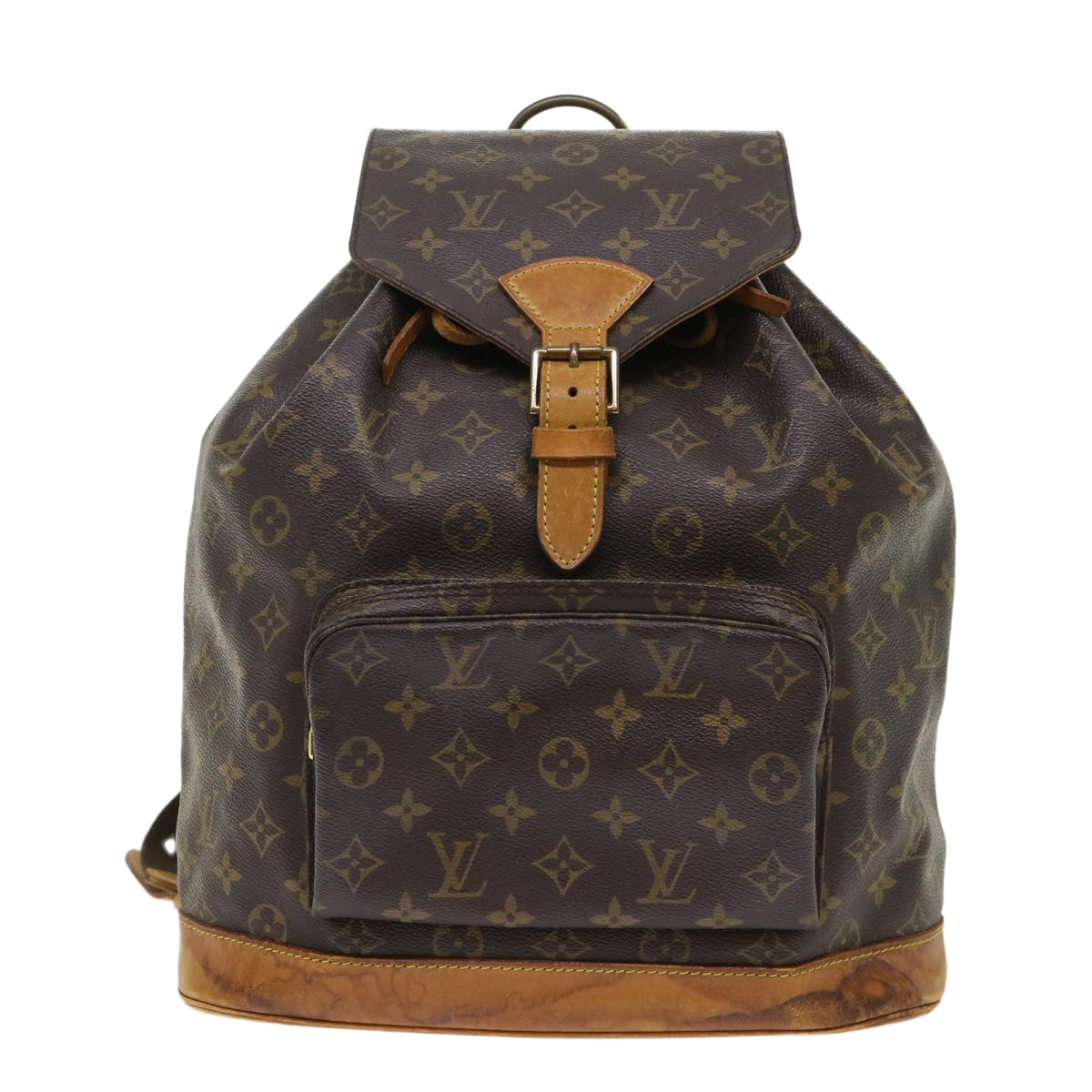 LOUIS VUITTON Monogram Montsouris GM Backpack M51135 LV 46595
