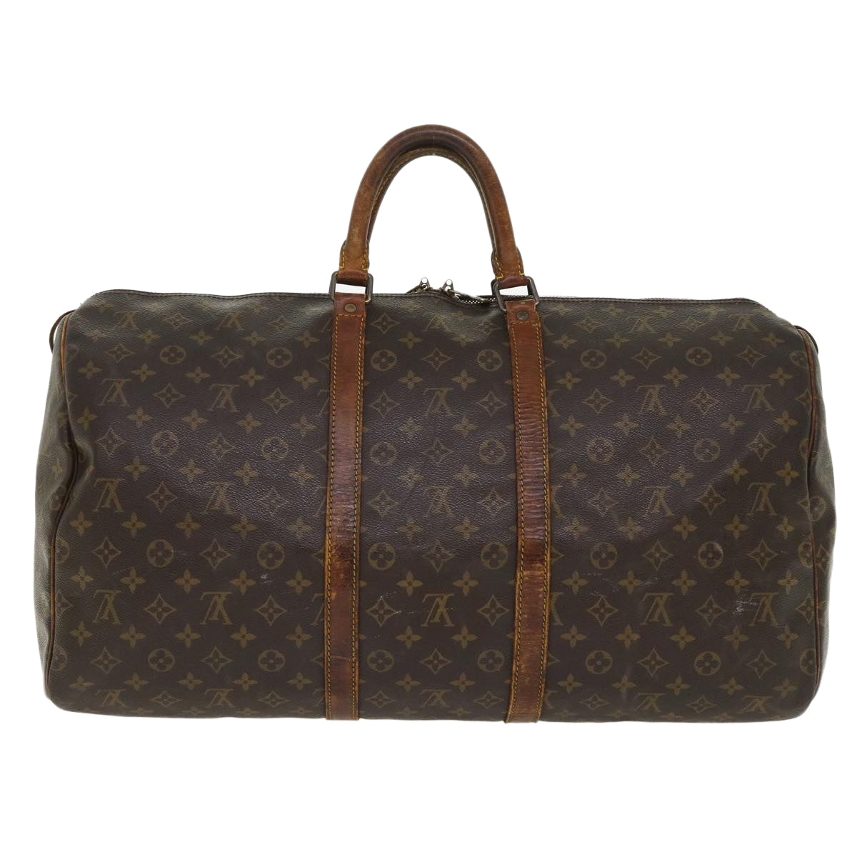 LOUIS VUITTON Monogram Keepall 55 Boston Bag M41424 LV 46597