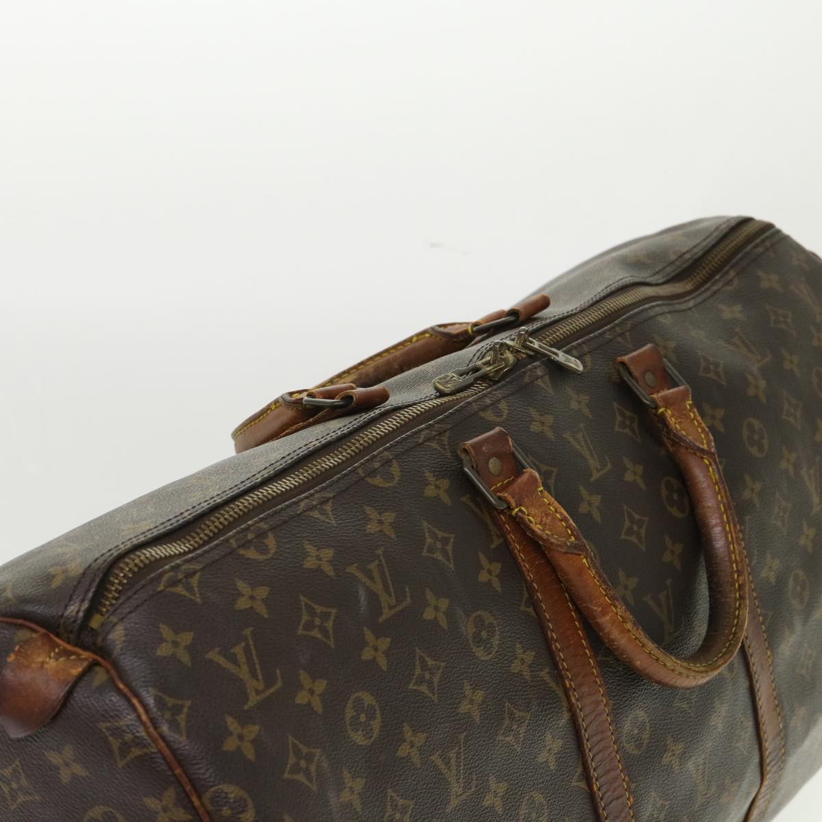 LOUIS VUITTON Monogram Keepall 55 Boston Bag M41424 LV 46597