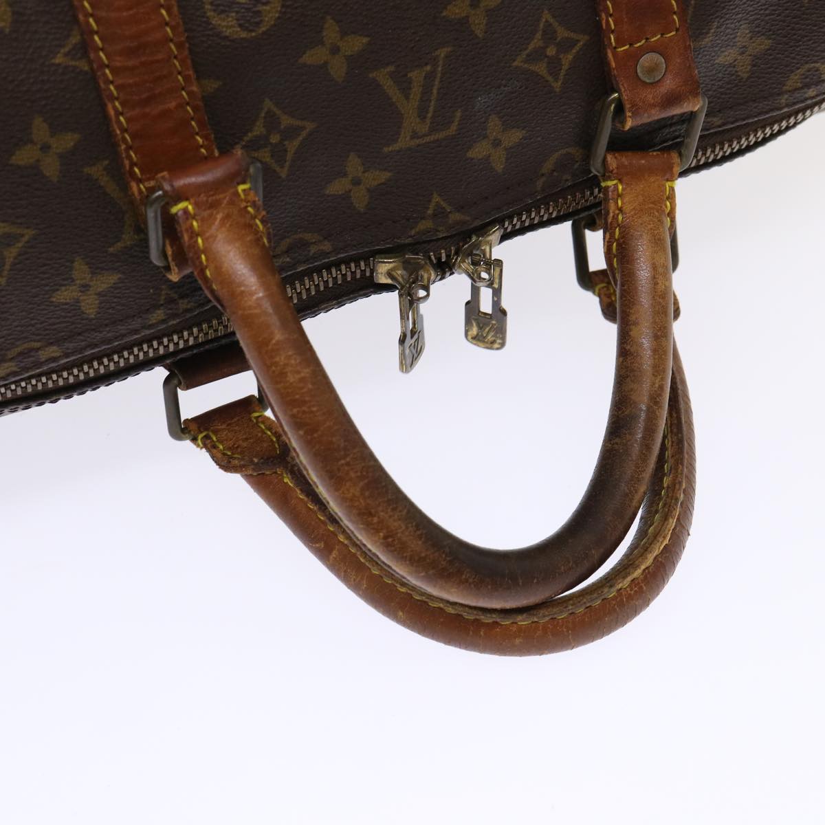 LOUIS VUITTON Monogram Keepall 55 Boston Bag M41424 LV 46597