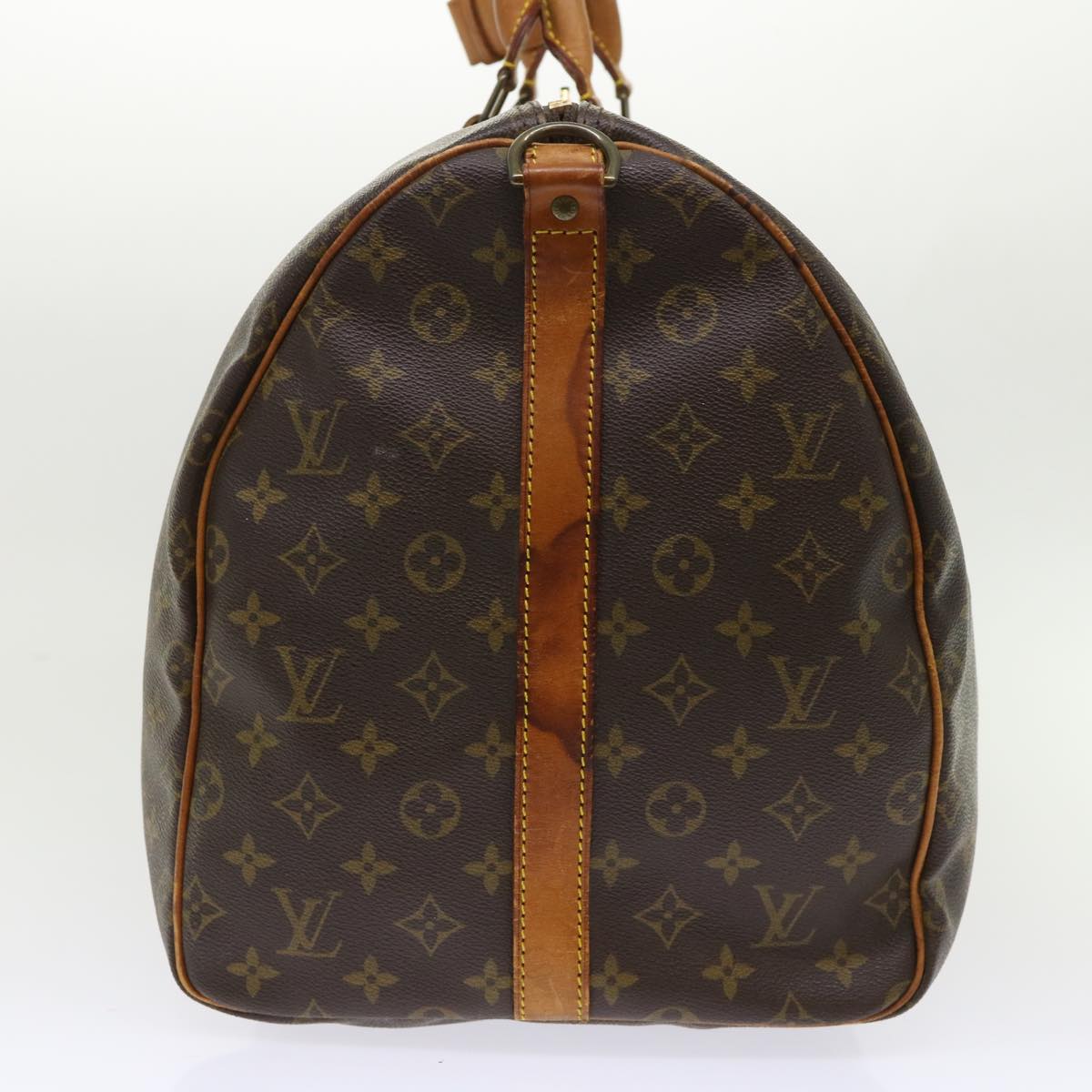 LOUIS VUITTON Monogram Keepall Bandouliere 55 Boston Bag M41414 LV 46601