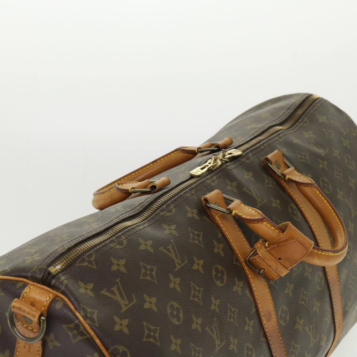 LOUIS VUITTON Monogram Keepall Bandouliere 55 Boston Bag M41414 LV 46601