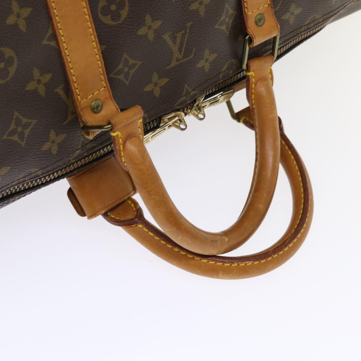 LOUIS VUITTON Monogram Keepall Bandouliere 55 Boston Bag M41414 LV 46601