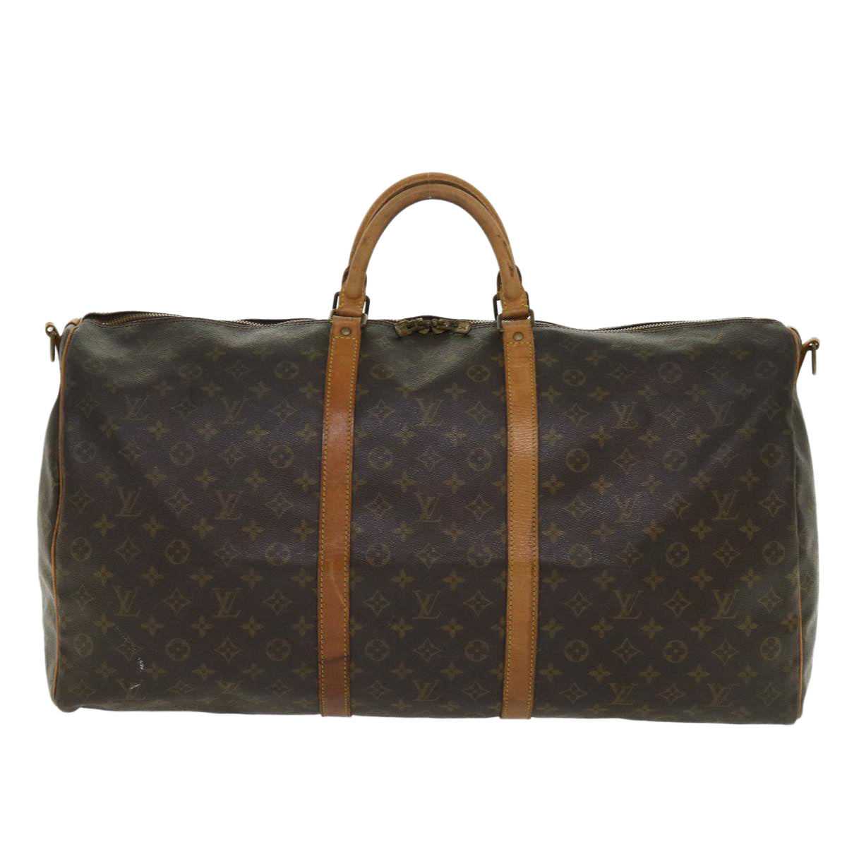 LOUIS VUITTON Monogram Keepall Bandouliere 60 Boston Bag M41412 LV 46602