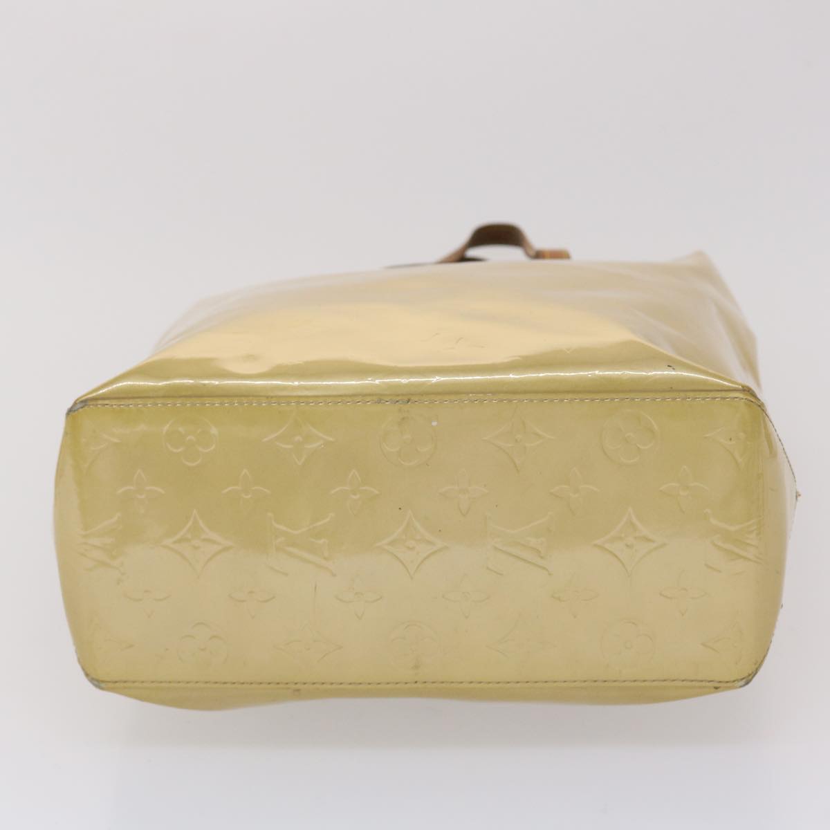 LOUIS VUITTON Monogram Vernis Reade MM Hand Bag Beige M91141 LV 46616
