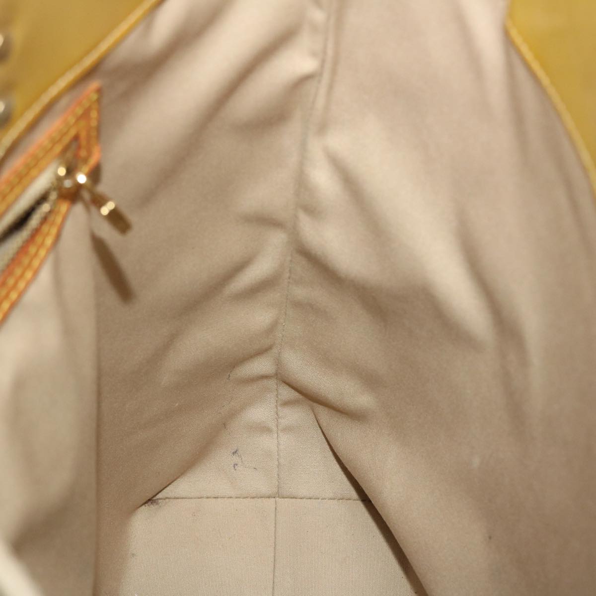 LOUIS VUITTON Monogram Vernis Reade MM Hand Bag Beige M91141 LV 46616