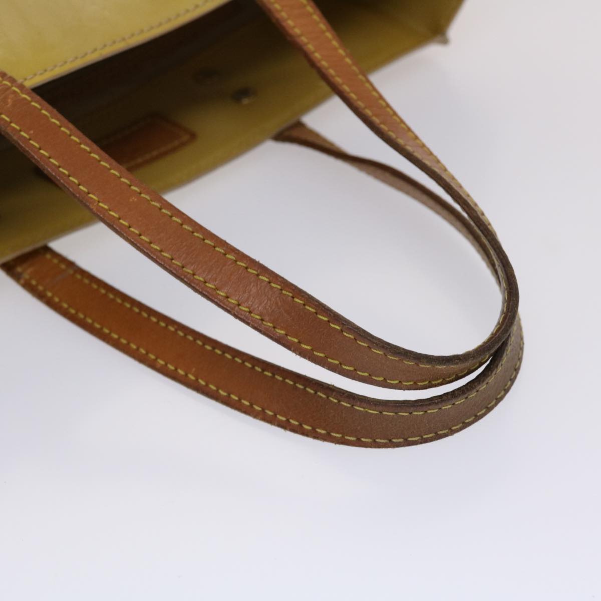 LOUIS VUITTON Monogram Vernis Reade MM Hand Bag Beige M91141 LV 46616