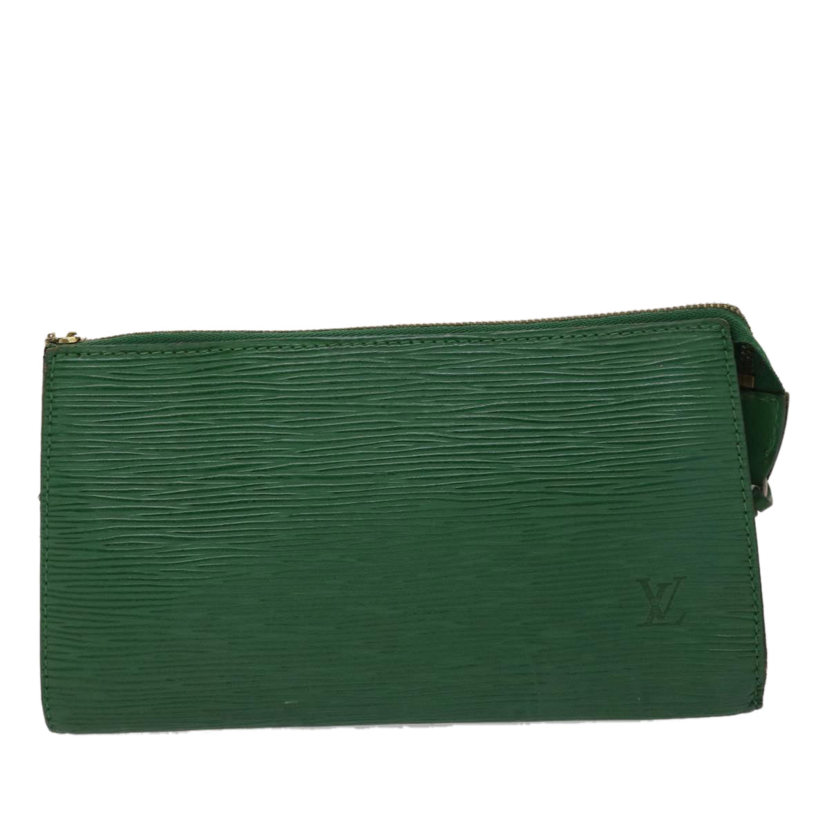 LOUIS VUITTON Epi Pochette Accessoires Pouch Green M52984 LV 46631