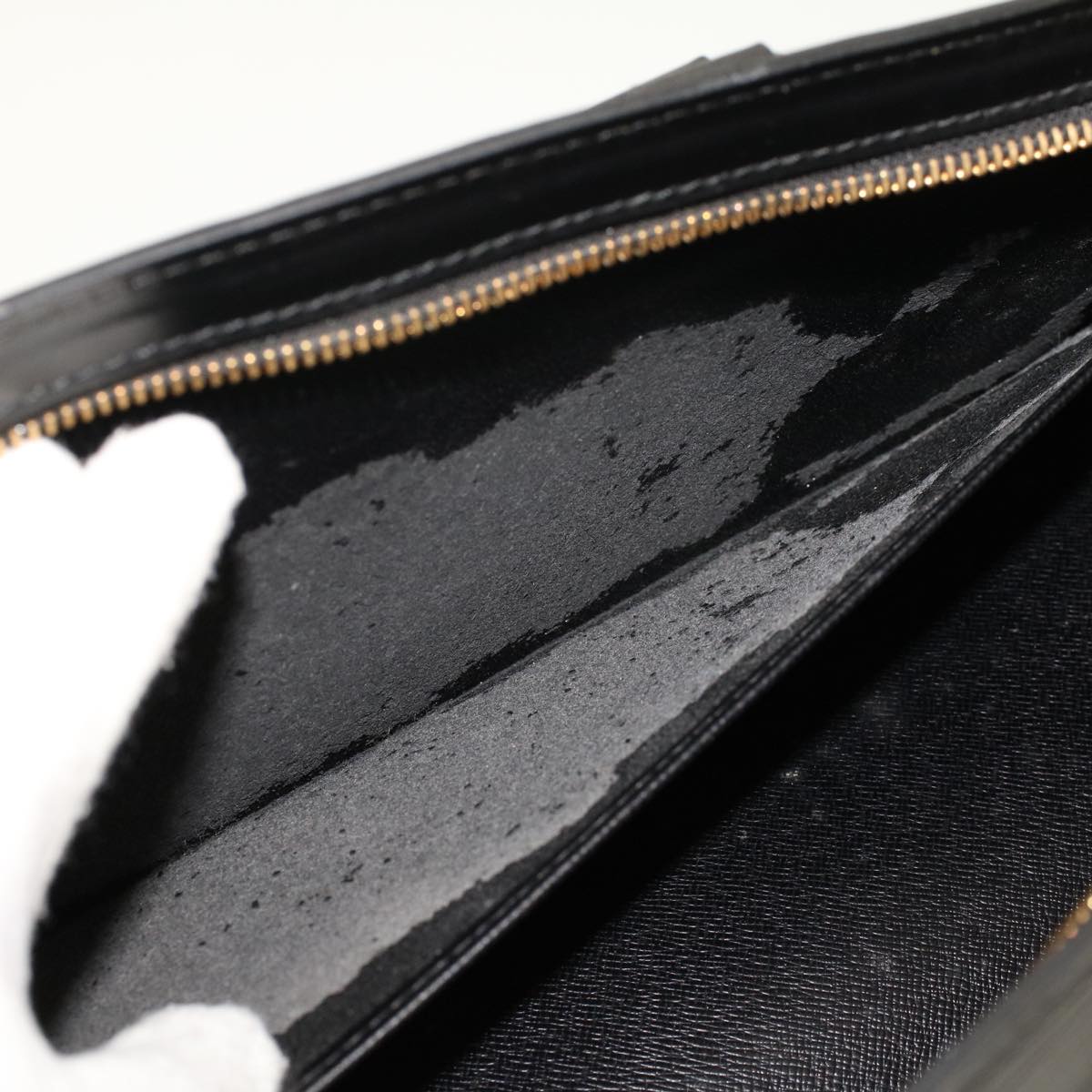 LOUIS VUITTON Epi Sac Triangle Hand Bag Black Noir M52092 LV 46635
