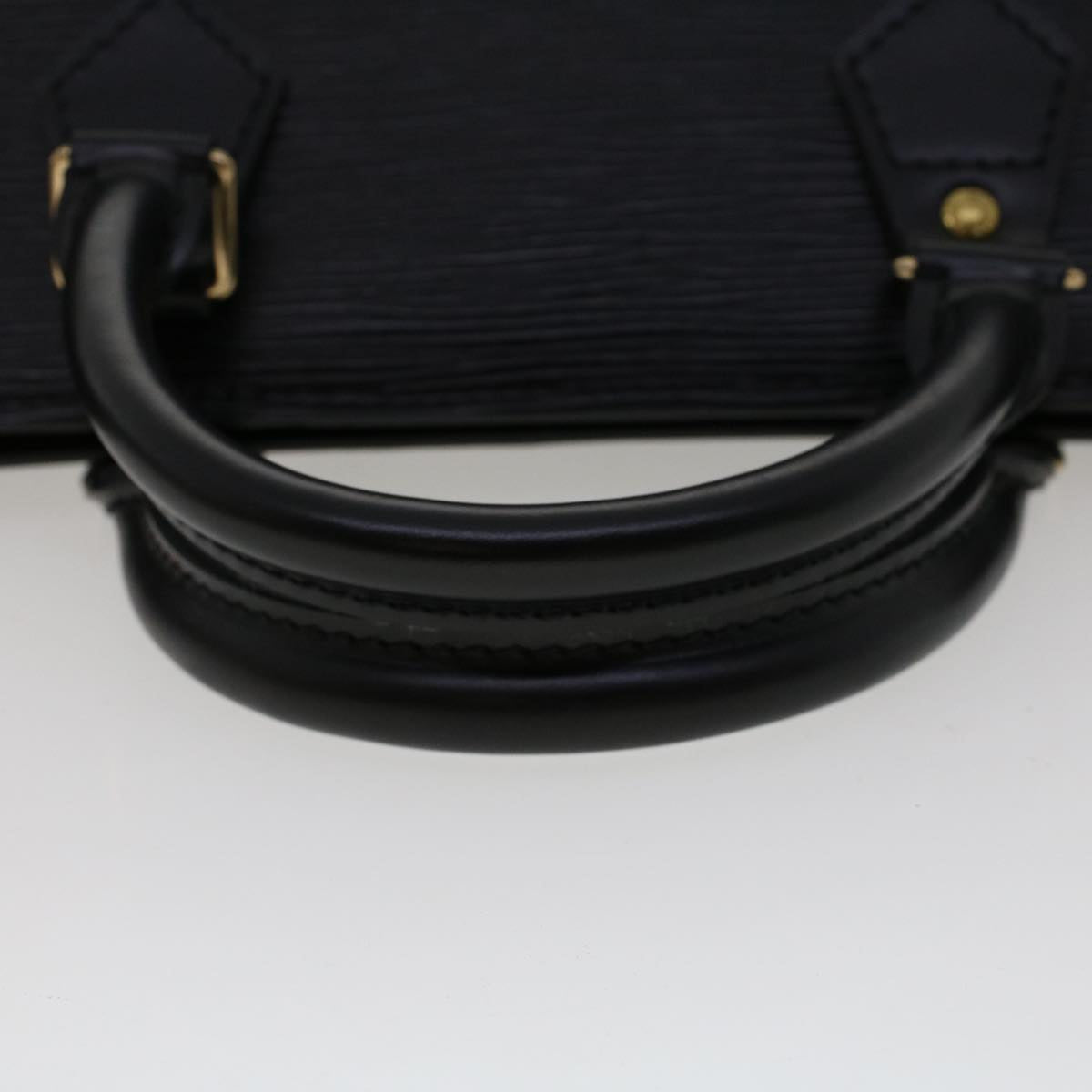 LOUIS VUITTON Epi Sac Triangle Hand Bag Black Noir M52092 LV 46635