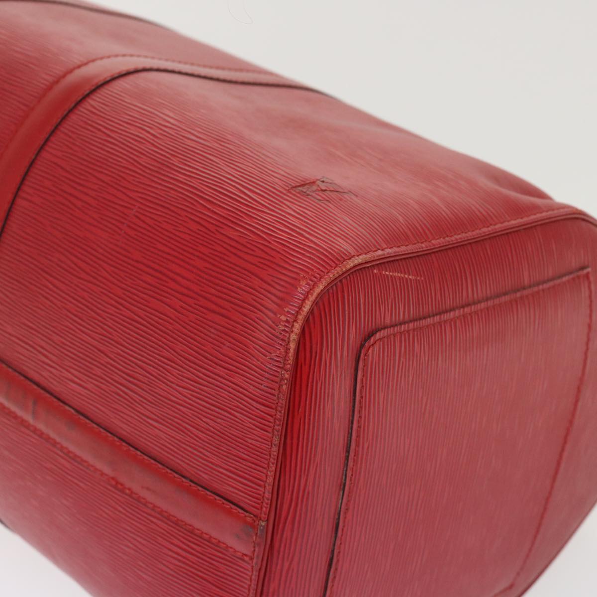 LOUIS VUITTON Epi Keepall 50 Boston Bag Red M42967 LV 46638