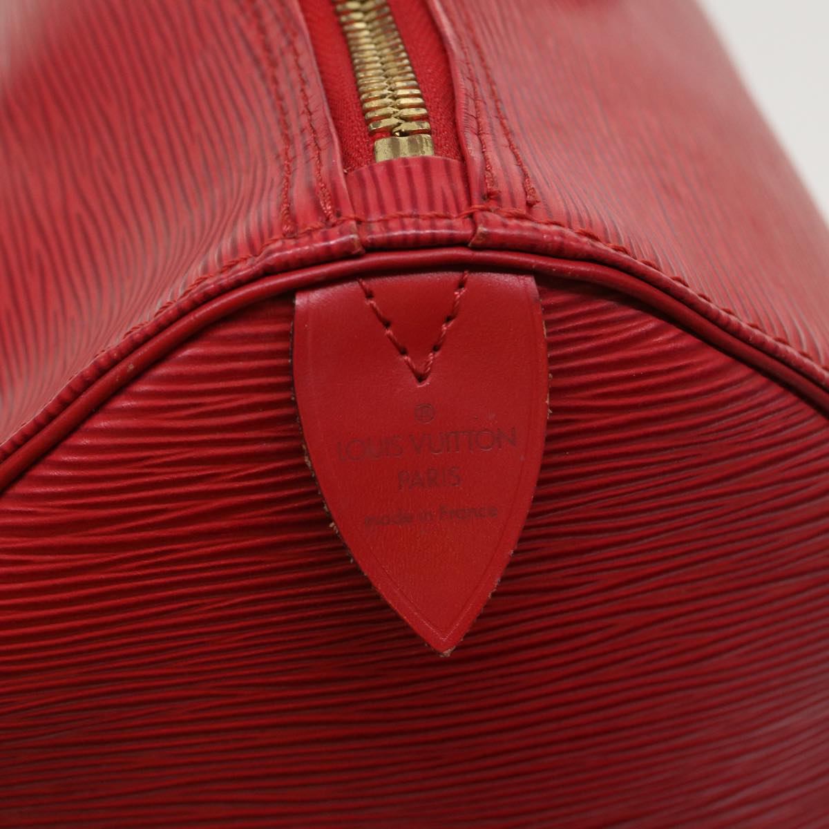 LOUIS VUITTON Epi Keepall 50 Boston Bag Red M42967 LV 46638