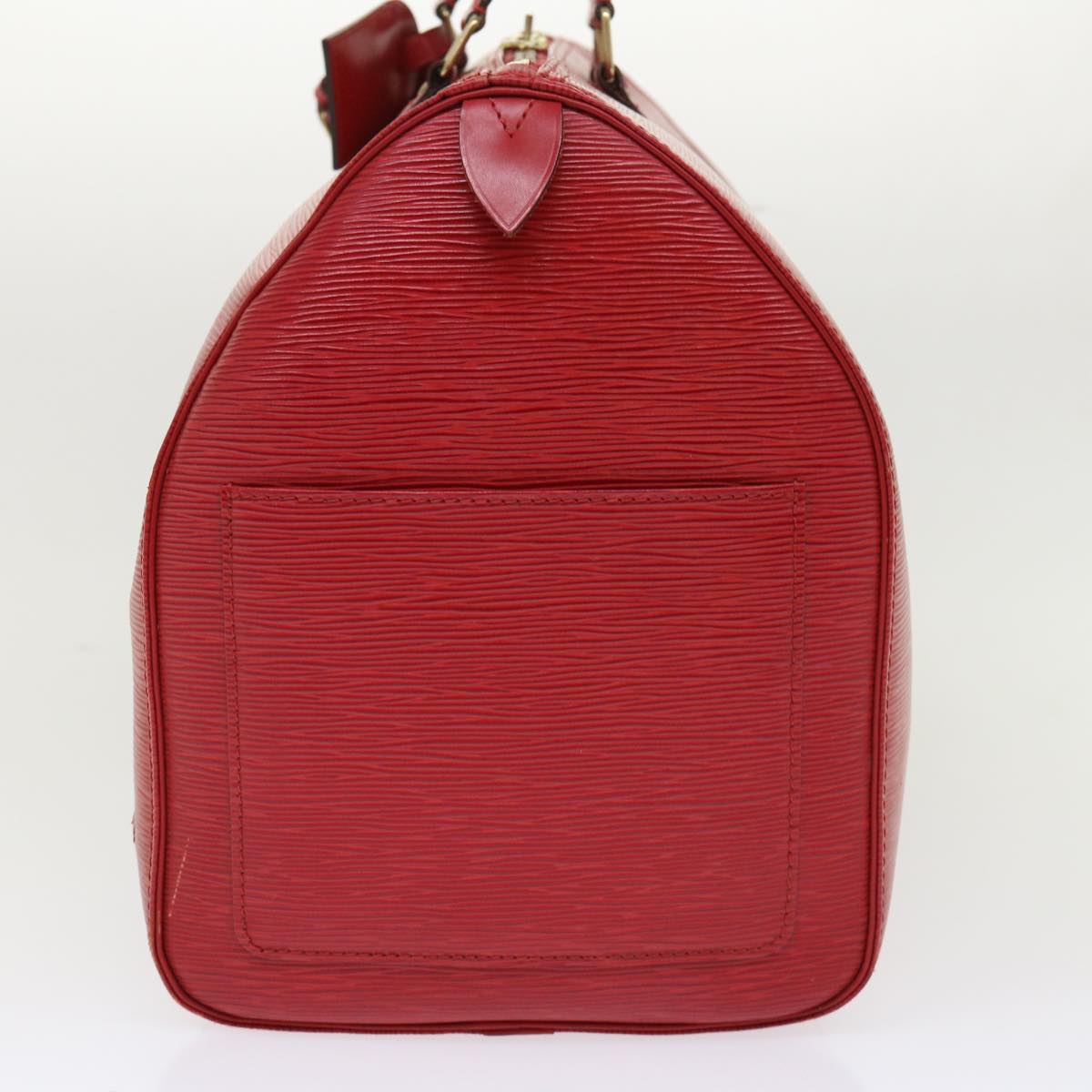 LOUIS VUITTON Epi Keepall 50 Boston Bag Red M42967 LV 46638