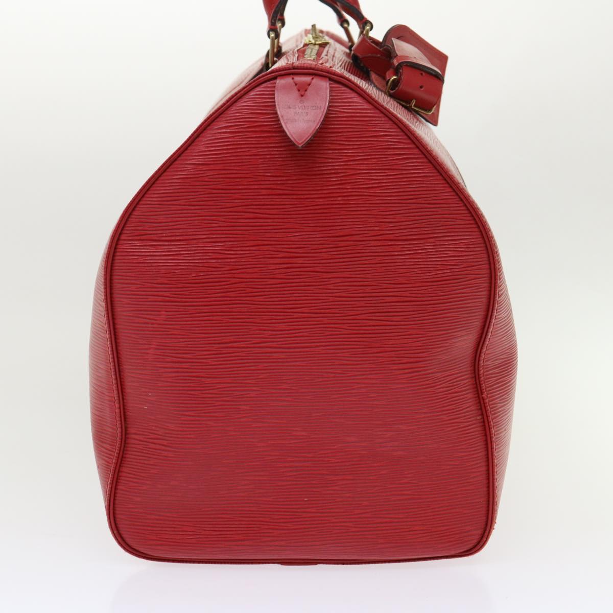 LOUIS VUITTON Epi Keepall 50 Boston Bag Red M42967 LV 46638