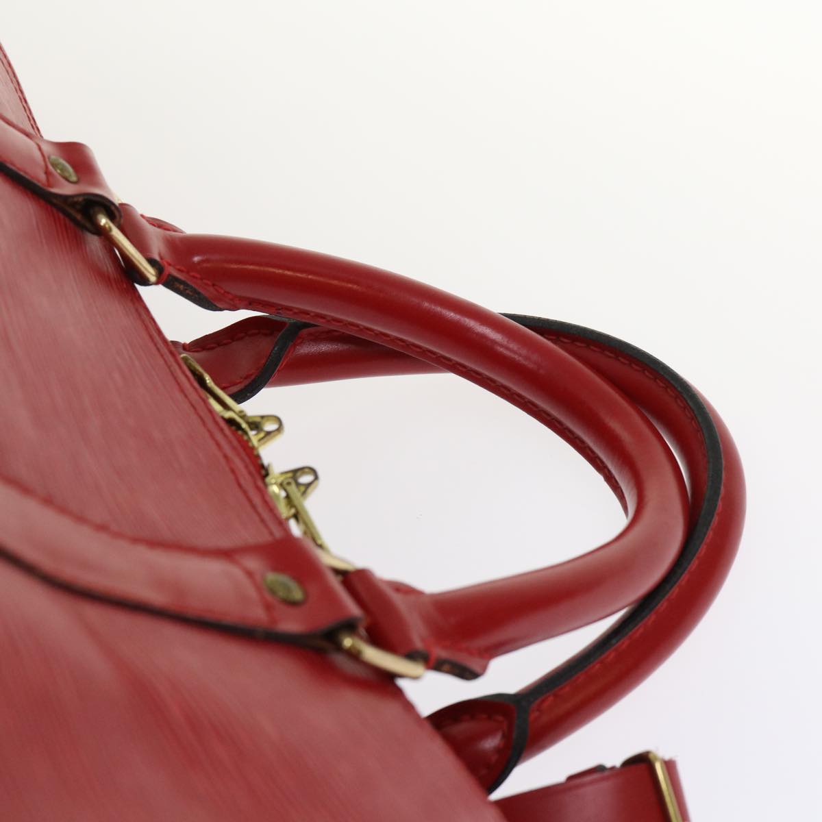 LOUIS VUITTON Epi Keepall 50 Boston Bag Red M42967 LV 46638