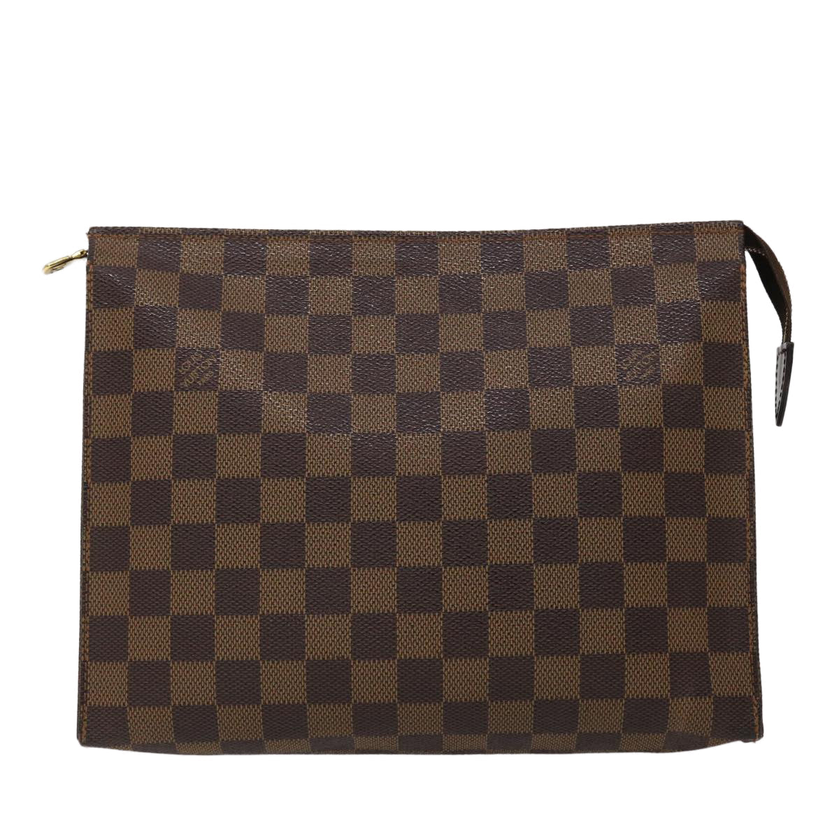 LOUIS VUITTON Damier Ebene Poche Toilette 26 Pouch N47543 LV 46642