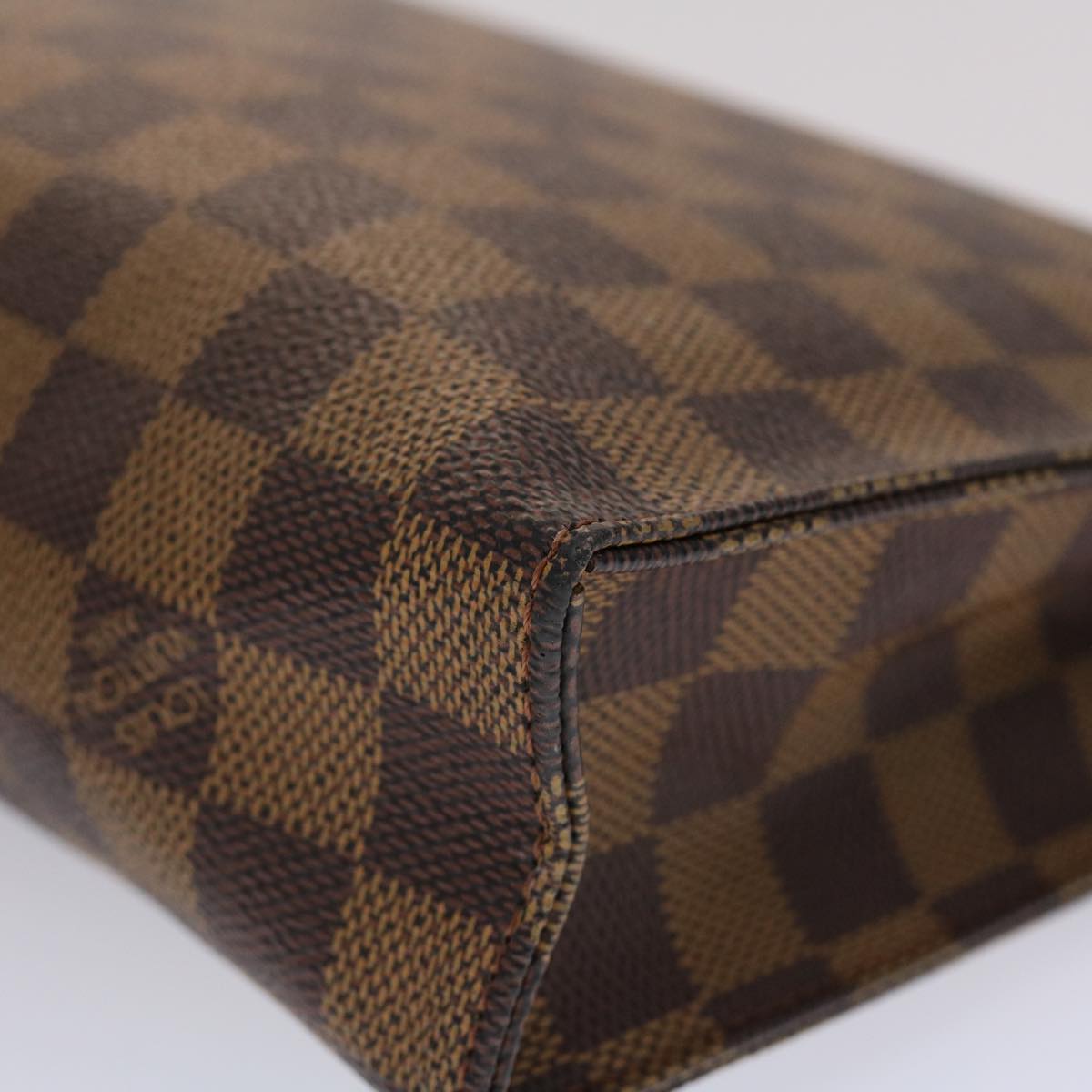LOUIS VUITTON Damier Ebene Poche Toilette 26 Pouch 100th Model N47543 46643