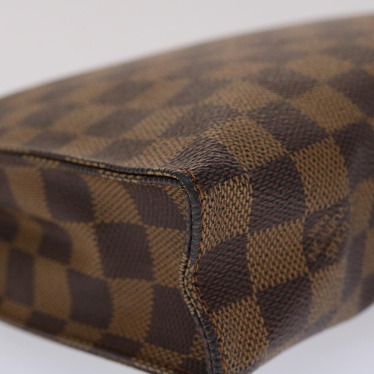 LOUIS VUITTON Damier Ebene Poche Toilette 26 Pouch 100th Model N47543 46643