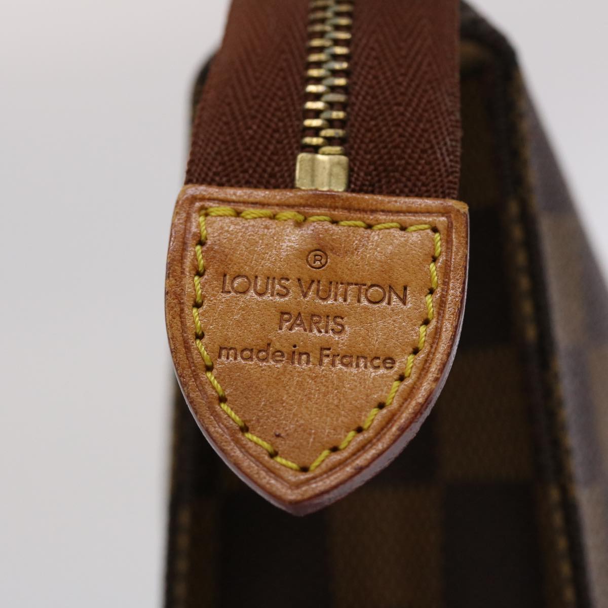 LOUIS VUITTON Damier Ebene Poche Toilette 26 Pouch 100th Model N47543 46643