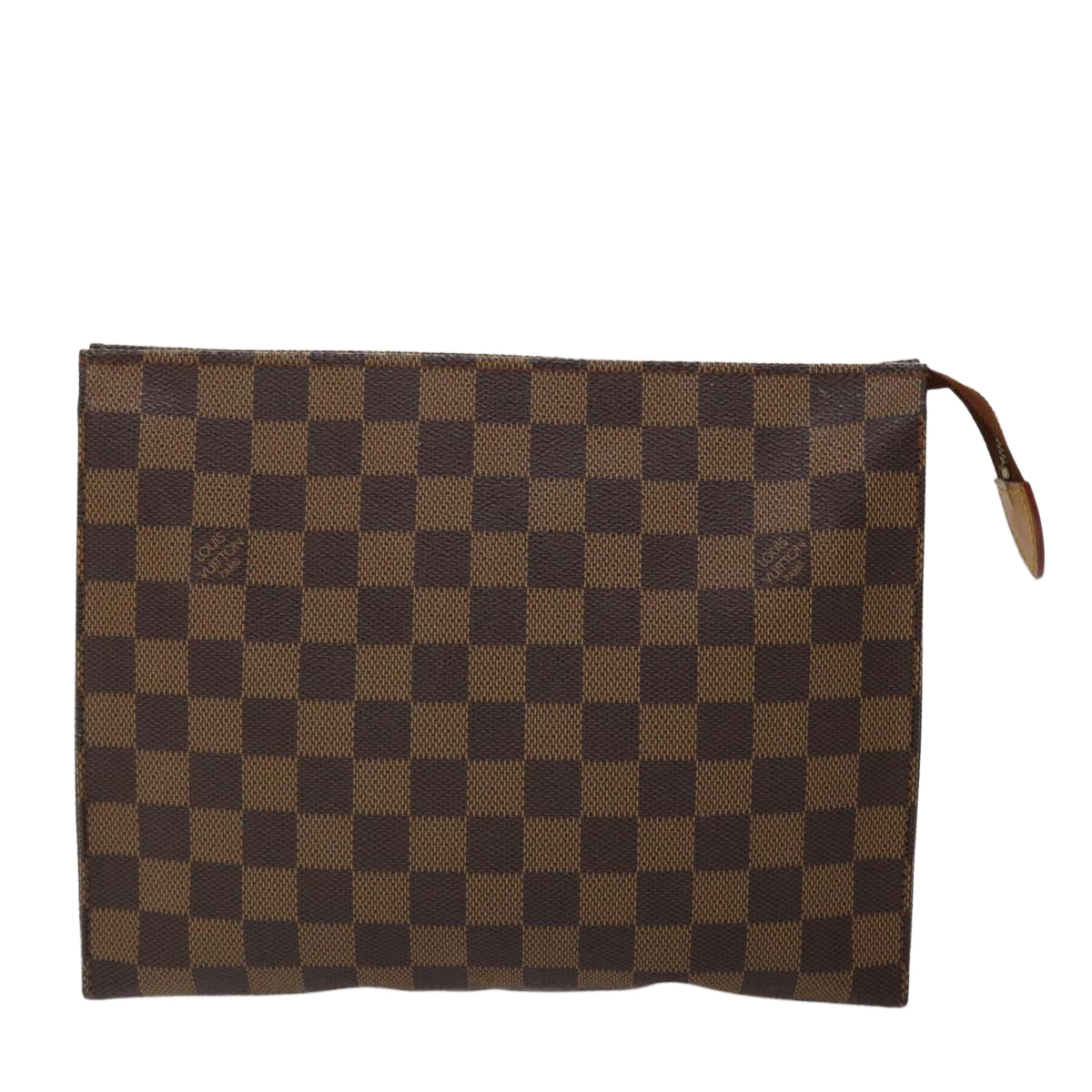 LOUIS VUITTON Damier Ebene Poche Toilette 26 Pouch 100th Model N47543 46643