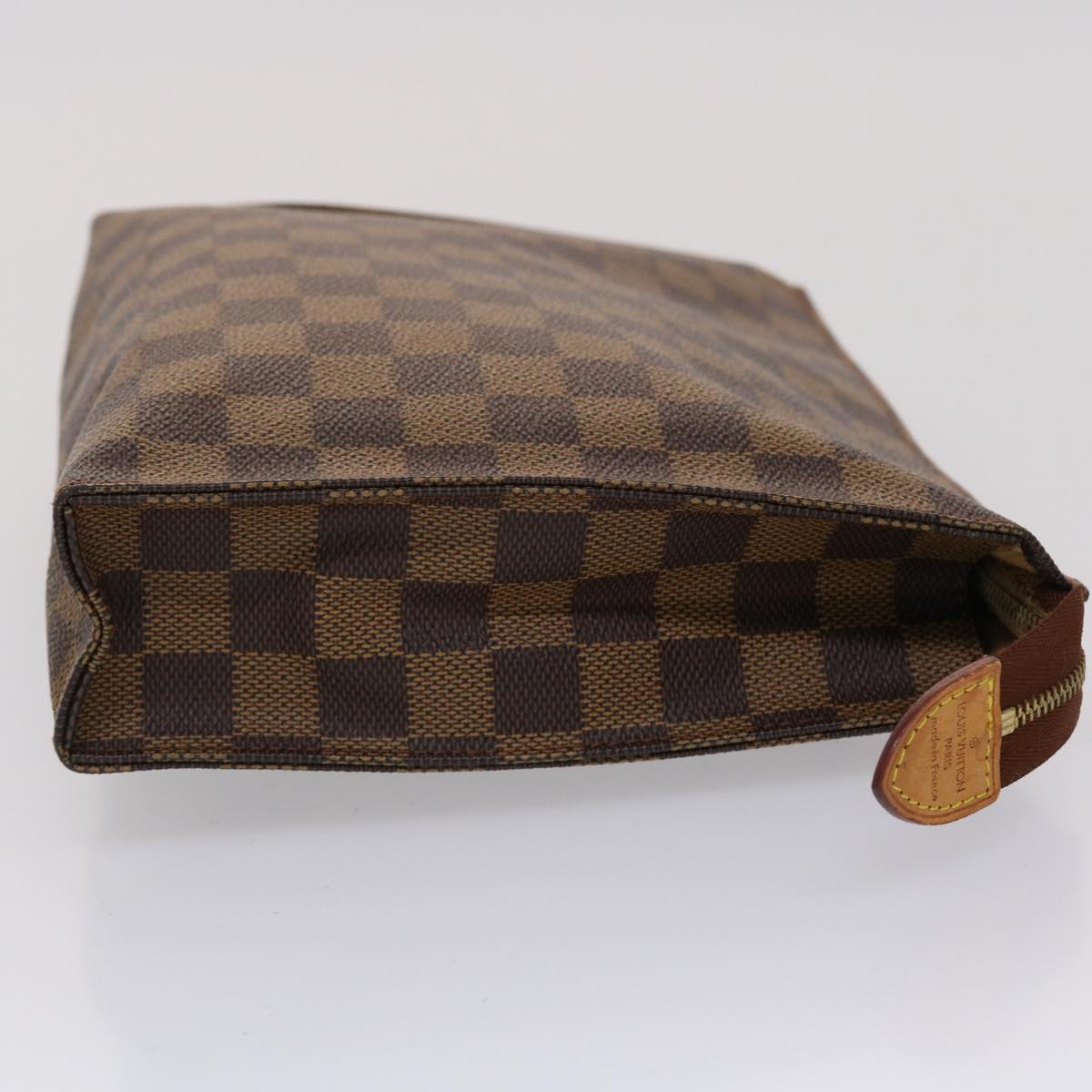 LOUIS VUITTON Damier Ebene Poche Toilette 26 Pouch 100th Model N47543 46643
