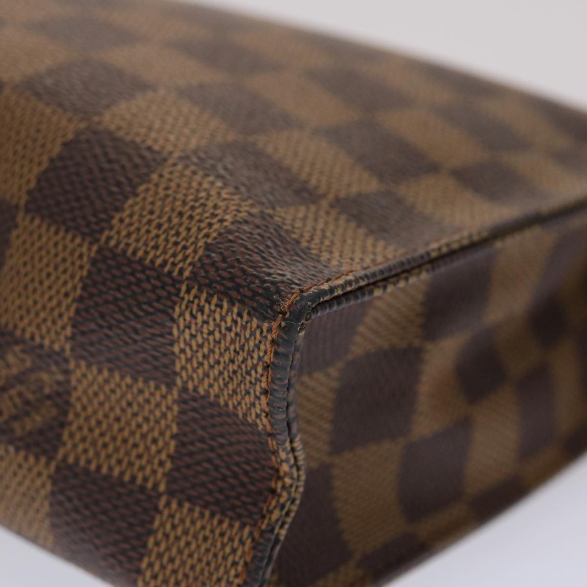 LOUIS VUITTON Damier Ebene Poche Toilette 26 Pouch 100th Model N47543 46643