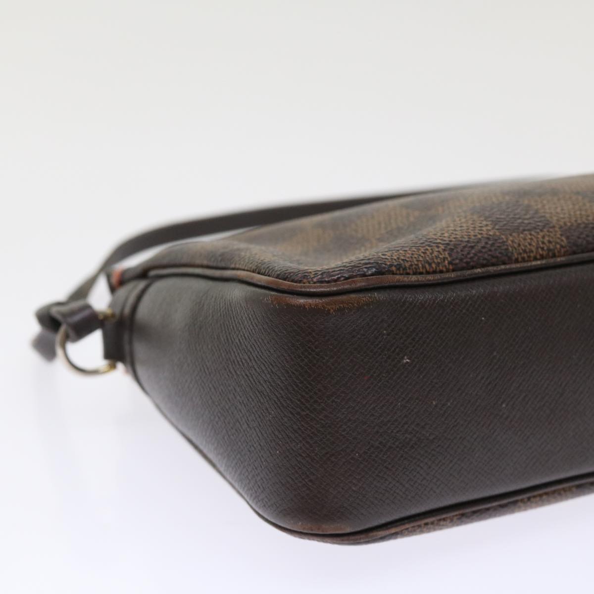 LOUIS VUITTON Damier Ebene Trousse Make Up Pouch N51982 LV 46645